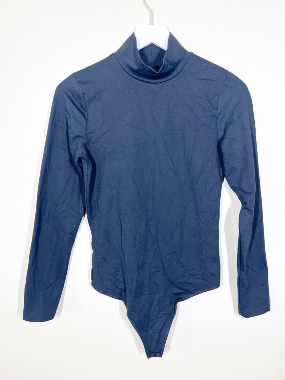 Abercrombie & Fitch Soft A&F Collection Black Long Sleeve Mock Neck Bodysuit
